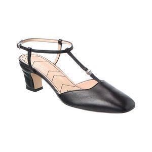 Gucci Double G Leather Pump, Black